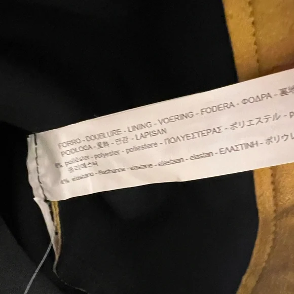 Zara Suede Effect Jacket in Mustard - Picture 9 of 10